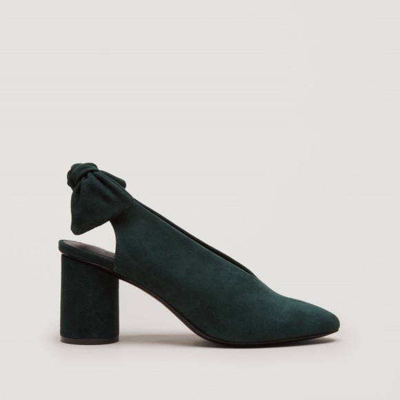 cos chunky heel pumps